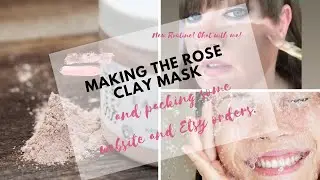 Rose Clay Mask DIY | Milk Powder Face Mask | Packaging Gifts and Products