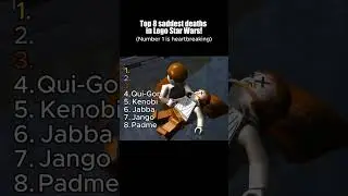 Top 8 Saddest Deaths in Lego Star Wars! #legostarwars #shorts