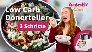 😍🥙 Low Carb D&ouml;nerteller in 3 Schritten - schnell, lecker & kalorienarm | Monsieur Cuisine Rezept