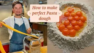 Welcome to PASTATUBE- the Best Homemade pasta dough recipe with golden egg yolks #pasta