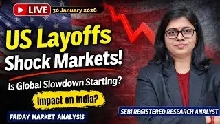 US Layoffs Shock Markets | Global Slowdown Signals? | Impact on Nifty & Sensex | Live Analysis
