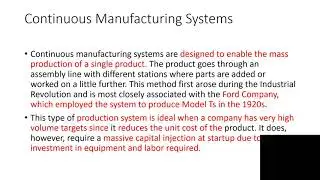 Manufacturing system in Computer Integrated Manufacturing .