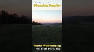 Wild Camping Above Rolling Green Hills 🌄🚁 #wildcamping #drone