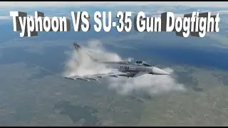 EURO FIGHTER TYPHOON vs SU-35 GUN DOGFIGHT