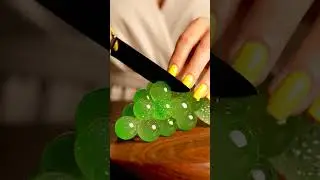 &ldquo;Satisfying Glass Grapes Cutting ASMR &ndash; Crystal Fruit Slice Perfection&rdquo;
