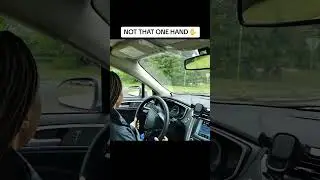 One hand driving is unsafe and you WILL ABSOLUTELY FAIL THAT ROAD TEST!!! Don&rsquo;t try this at home!! #