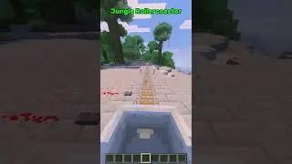 Minecraft Jungle Rollercoaster! #minecraft #minecraftrollercoaster #minecraftbuilding