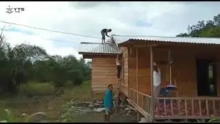 Pemasangan Toa Atau Pengeras Suara di Surau Tinggi 