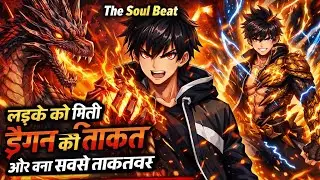 Boy Gets Dragon Powers and Become Strongest Manhwa in Hindi @TheSoulBeat1#animation #manga 