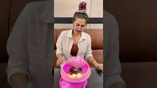 Trying out this cotton candy maker💕 #candyfloss #candymaker #gimaashi #shorts #ytshorts