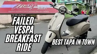 Failed Vespa Breakfast Ride using the Vespa Primavera. Best Gloves when riding a motorcycle. #vespa 
