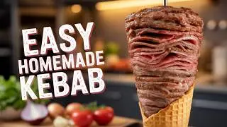 HOMEMADE DONAR KABAB - SOFT FLATBREAD AND FLAVORFUL MEAT