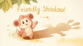 Nibbles Meets Their Friendly Shadow 🌤️💛