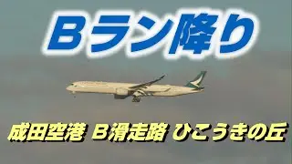 【4K】成田空港 ひこうきの丘 Ｂランに着陸する飛行機9連発