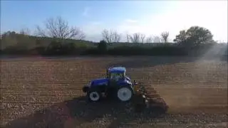Ernest Joiner Farms Pulling Cotton Stalks 2016