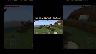 Me vs 2 biggest golem in Minecraft #shorts #minecraft