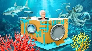 KARTON BASE UNTER WASSER CHALLENGE !