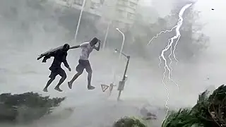 ⚡ Tragedy in Europe! Strong hurricane destroys Paris! Subways and streets are flooded!