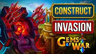 GEMS OF WAR - Amazing Construct Tower Invasion Teams - Superfast Hellcrag Underspire Teams!