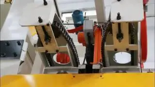 Steel tube shot blasting machine