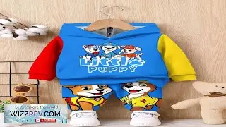 SHEIN Halloween Gift Wear Happy Dogs Baby Boy Casual Loose Cartoon Pattern Review