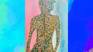 Femalefigure|nature|Abstrack painting|Acrylic