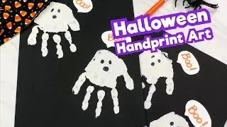 Handprint Ghost Art For Kids
