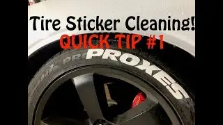 How to CLEAN white Tire Stickers / Tire Letters! (Bonus PROJECT CAR footage) *Quick Tip #1*