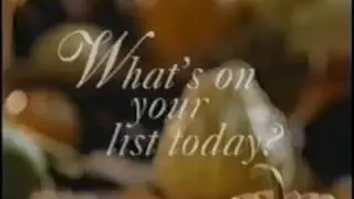 Fred Meyer - Holiday Commercial Jingle - What's on Your List Today (1998)