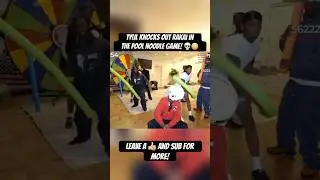 Tylil knocks out Rakai in the pool noodle game! 💀😳