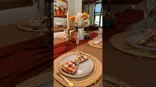 Simple Thanksgiving Tablescape #decoraciondeoto&ntilde;o #thanksgivingtable