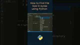 Let's Find Size of a File in Bytes By just Writing One Line Of Code in Python | 