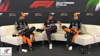 F1 Italian GP 2025 Qualifying Press Conference - Max Verstappen, Lando Norris, Oscar Piastri