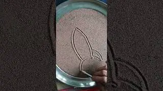 beautiful sand art. space  rocket 🚀  ship