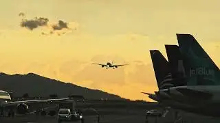  @airbus A350 - 900 @iberia excelente aterrizaje 