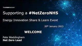 NHS Net Zero: NHS & Energy Sector Innovation Exchange event