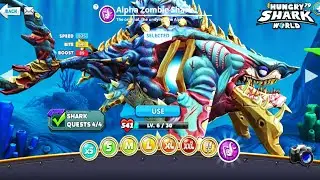 HUNGRY SHARK WORLD : NEW ALPHA ZOMBIE SHARK | Gameplay Walkthrough #69