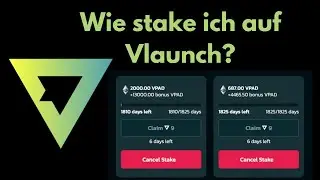 Wie stake ich auf Vlaunch ? Ich zeige euch wie staken auf Vlaunch funktioniert
