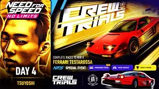Day 4 (Tsuyoshi) - Ferrari Testarossa | Need For Speed: No Limits