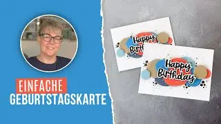 Schnelle Geburtstagskarte basteln | heitere Kreise von Stampin’ Up!® 🎁 Männerkarte 👨🏻‍🦰