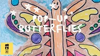 POP UP BUTTERFLY DRAWINGS! Homeschool Art Club!