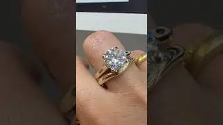 Lab Grown Diamond Engagement Ring Set &ndash; 2.0 Carat Certified with Matching Band