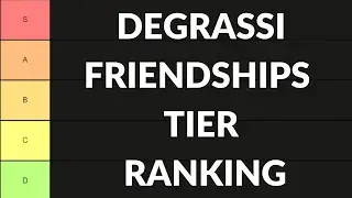 The Definitive Ranking of Degrassi Friendships