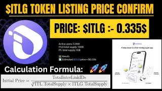 InterLink Listing Price 🔥 $ITLG Token Price Prediction  !! InterLink Network NEW UPDATE TODAY 🔥#itlg