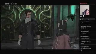 [EN/JP bilingual stream][FF14]Friends turning Twitch into Niconico video配信してたら友達がニコ動のノリで荒らしに来た