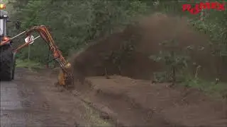 Polska kosiarka wysięgnikowa KR600z(2007) oraz odmularka do row&oacute;w PR80(2006)