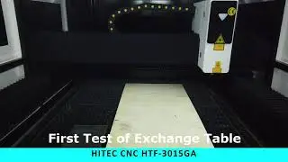 First power up of Hitec CNC HTF-3015GA fiber laser cutter
