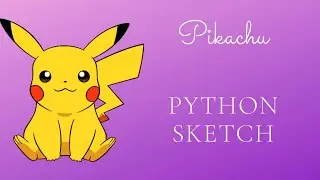 Pikachu Sketch with Python Turtle
