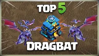 После обновления! ТОП-5 Dragbat | Стратегия атаки DRAGBAT в TH12 | Dragbat: лучшая стратегия атаки в TH12 | CoC