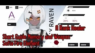 PUNISHING GRAY RAVEN - Short Guide Memory and Weapon Sofia A Rank Fire Element Healer